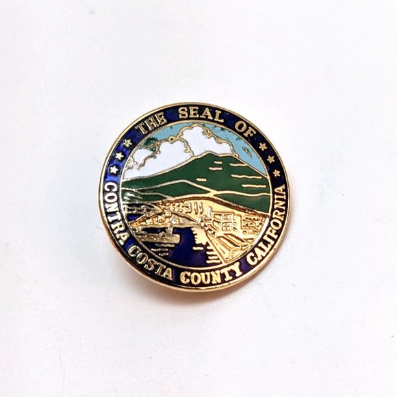 California Jewelry Seal Of Contra Costa County California Lapel Pin